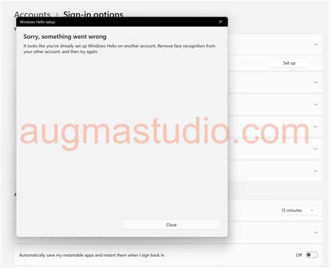 Windows Hello Face Error 的图像结果