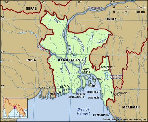 1971 Bangladesh On Map