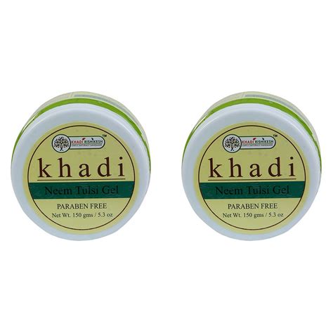 Khadi Rishikesh Herbal Neem Tulsi Gel Combo Set Pack Of 2 x 150 gm (300 ...