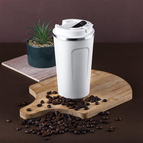 Buy GROB TEMPRA Smart Travelling Mug. Vacuum Insulated Stainless Steel ...