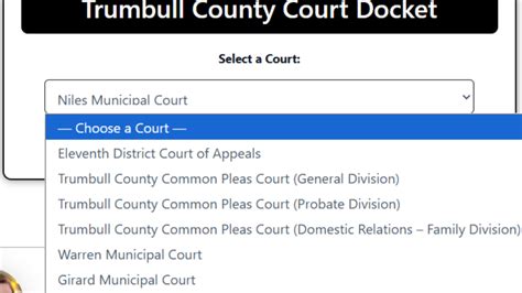 Trumbull County Court Docket Complete Search Guide