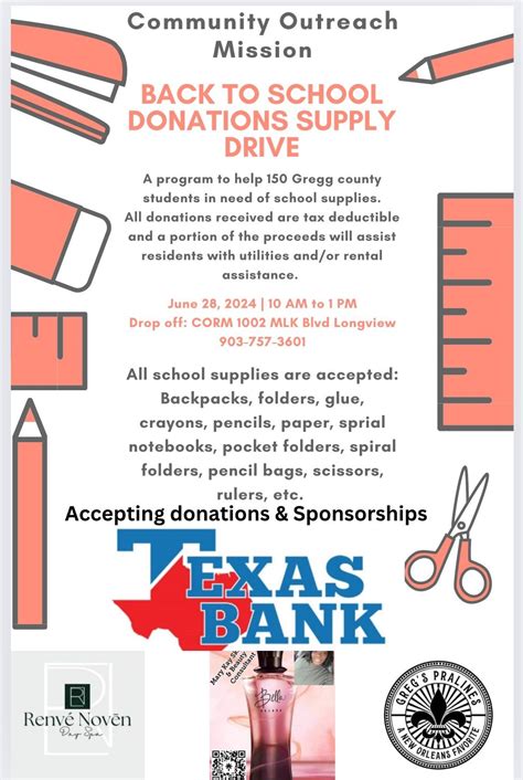 2nd Annual Back to School Donation Drive, 1002 S. Martin Luther King ...