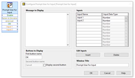 Image result for LabVIEW Prompt User