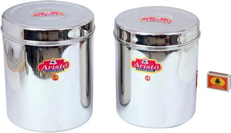 Buy ARISTO Stainless Steel Large Containers For Kitchen Set Of 4 ...