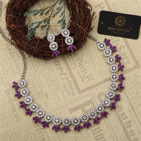Purple Jewellery Sets - Buy Purple Jewellery Sets Online at Best Prices ...