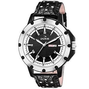 Duke Leather Band| Analogue Display| Quartz Movement| Durable| Round ...