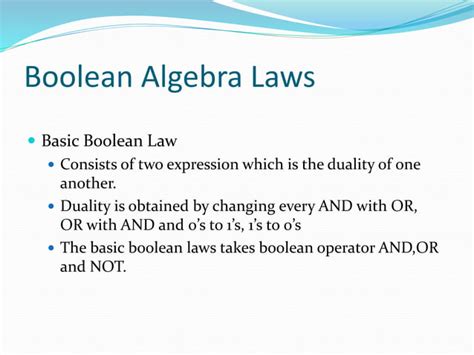 Image result for Laws of Boolean Algebra
