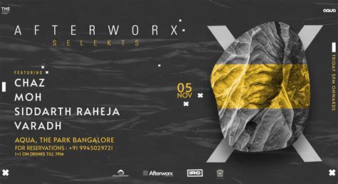Afterworx Selekts Chaz + MOH + More