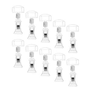 MAGICLULU 10pcs Plastic Merchandise Clip Sign Holder Stand Display ...