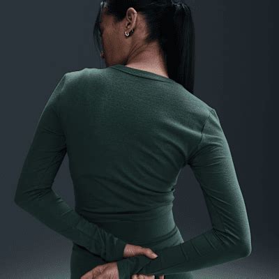 Nike Sportswear Chill Knit Women's Slim Long-Sleeve Cropped Top. Nike IN