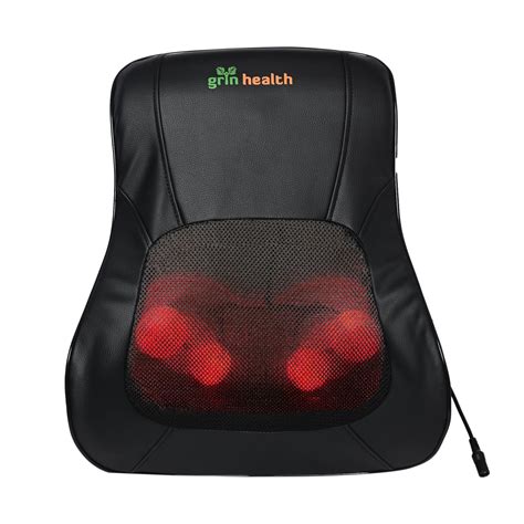 Grin Health Shiatsu Back Massager Cushion For Chair, Massage Pillow ...