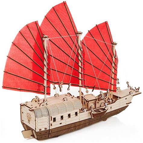 EWA - Barco Djong, Madera Contrachapada, Funcional, Kit de montaje, Ref ...