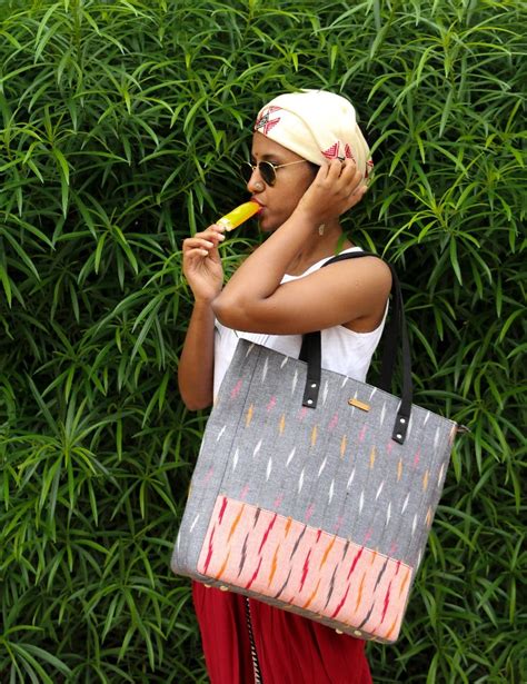 Get Multicoloured Ikat Bucket Tote Bag at ₹ 2350 | LBB Shop