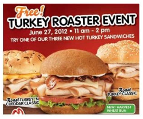 Free Turkey Roaster Sandwich from Arby's :: Southern Savers