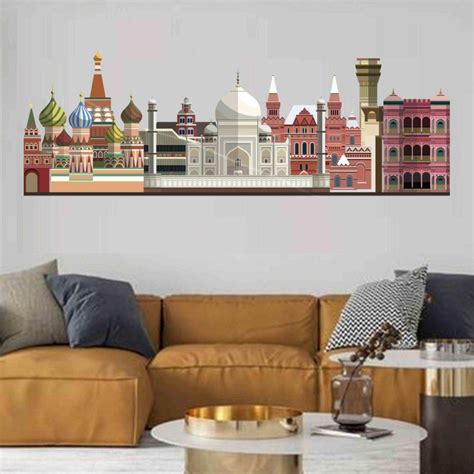Aladdin City Wall Sticker (PVC Vinyl, 40 cm x 115 cm, Self-adhesive ...