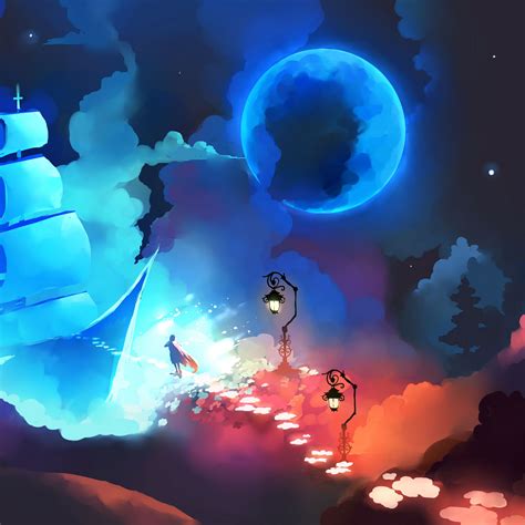 Download wallpaper 2780x2780 sky ship, colors, wide ipad air, ipad air ...