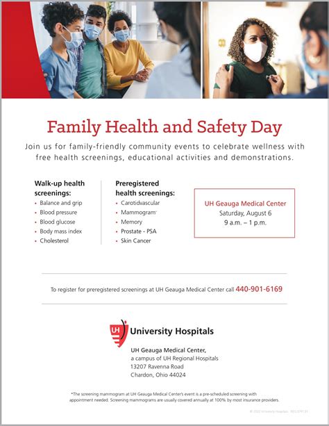 UH Geauga Medical Center - Family Health + Safety Day - Chardon Area ...