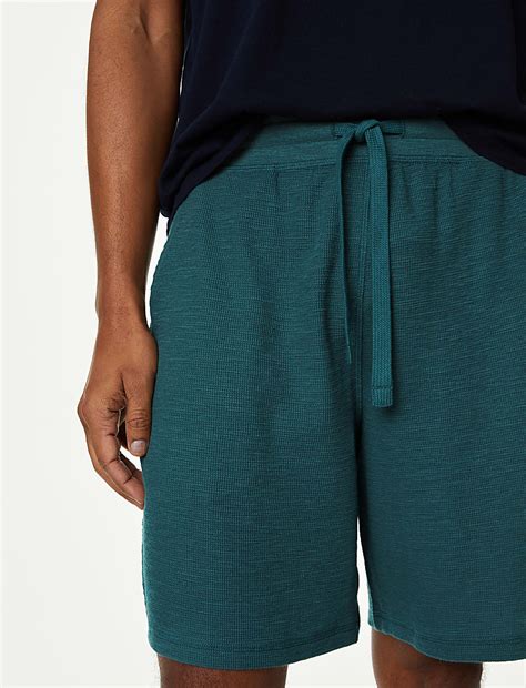 Buy Pure Cotton Waffle Loungewear Shorts at Marks & Spencer