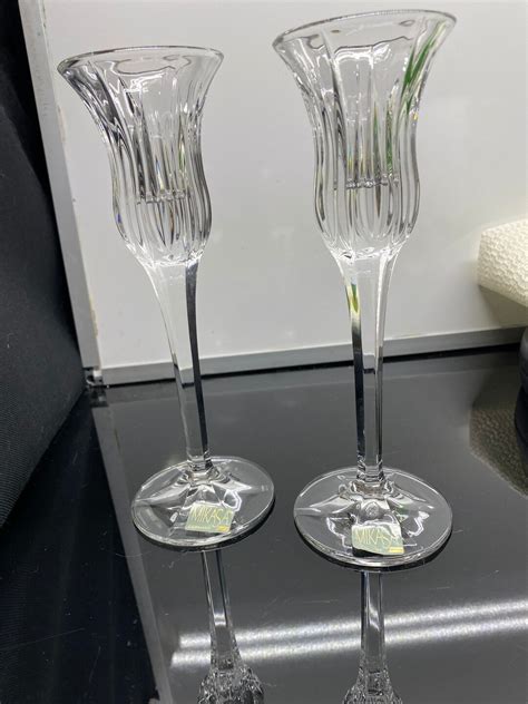 Mikasa Crystal Candle Holder - Etsy