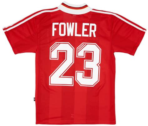 1995-96 Liverpool Home Shirt Fowler #23 - 9/10 - (S)
