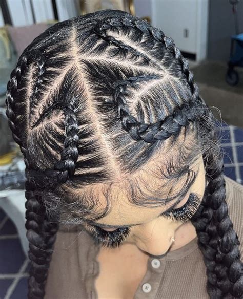 Image result for Heart Box Braids Tutorial