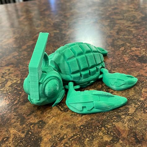 3D Printed Grenade Turtle – The Feral Market