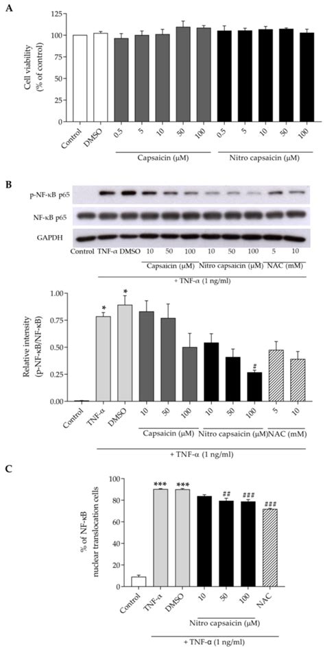 Nitro Capsaicin Suppressed Microglial Activation and TNF-α-Induced ...