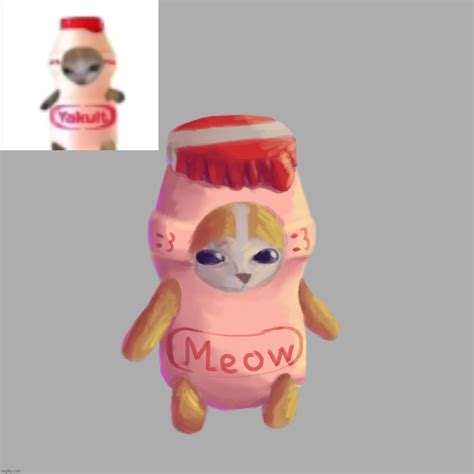 my mind is so dark and fucked up that a cat in a yakult doesn't even ...