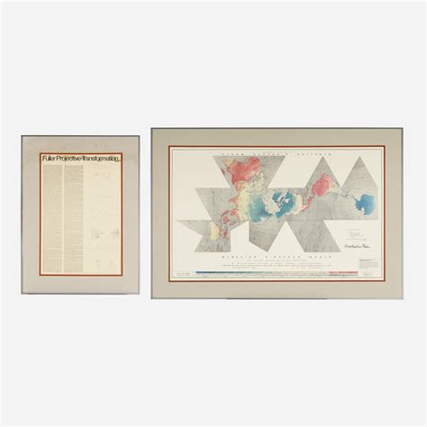 Buckminster Fuller | Dymaxion Airocean World Map poster and Fuller ...