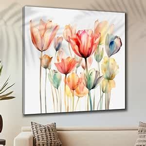 SAF Wooden Framed Floral Canvas Wall Painting for Home Décor And Office ...