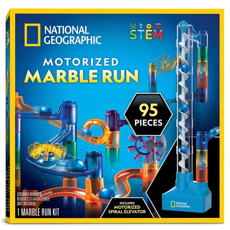 National Geographic Marble Run with Motorized Elevator - 95-Piece ...