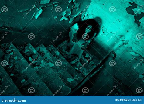 Horror Scary Woman - Nightmare Stock Image - Image of fantasy, horror ...
