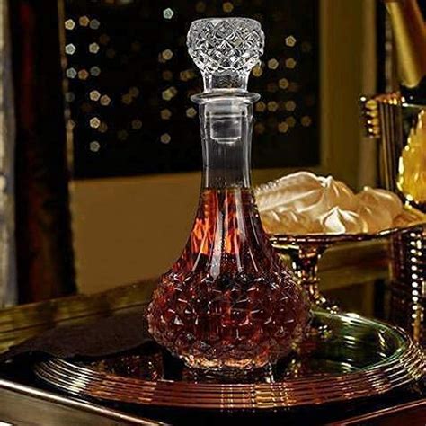 DRAMIQ® European Style Glass Decanter Storage Container for Liquor ...