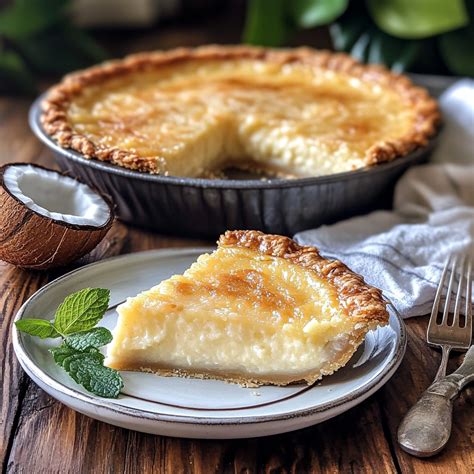 Coconut Custard Pie Recipe: A Creamy and Delicious Dessert