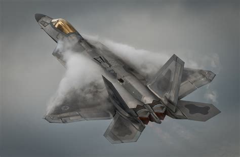 Warplane, Lockheed Martin F-22 Raptor, Jet Fighters, 1080P, Aircraft ...