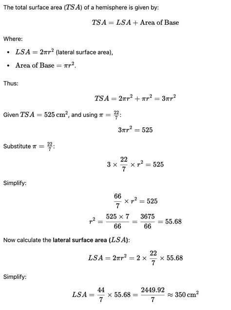 Surface Area and Volume Questions for Grade 8 exam - Free Online All ...