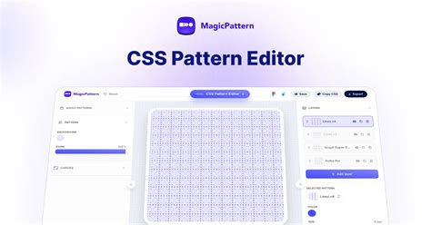 CSS Pattern Editor – Layer & Customize CSS Backgrounds | MagicPattern