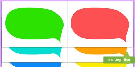 Editable Speech Bubble Cutouts (teacher made) - Twinkl