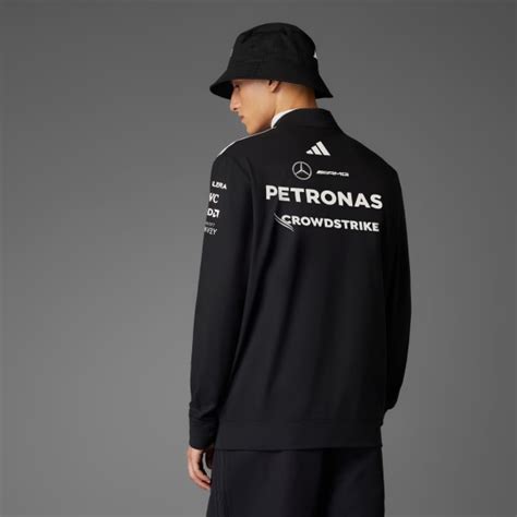 adidas MERCEDES - AMG PETRONAS FORMULA ONE TEAM 1/4 ZIP - Black ...