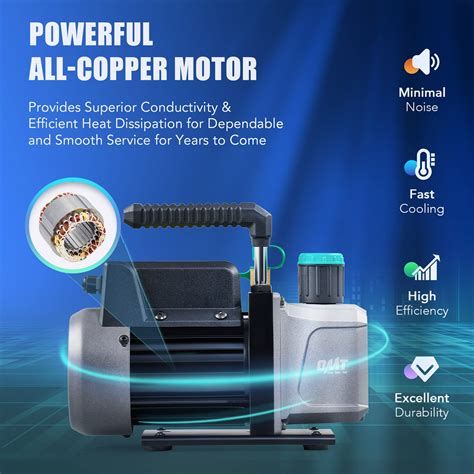 Snapklik.com : Vacuum Pump, 4.5 Cfm 1/3 Hp HVAC Single Stage Vacuum Pump For R12 R22 R134a R410a ...