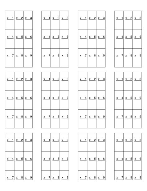 Image result for Blank Multiplication Array Box