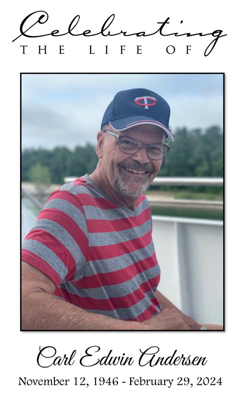 Carl Andersen Obituary February 29, 2024 - Schoeneberger Funeral ...