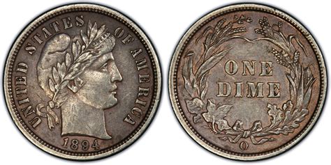 Images of Barber Dime 1894-O 10C - PCGS CoinFacts