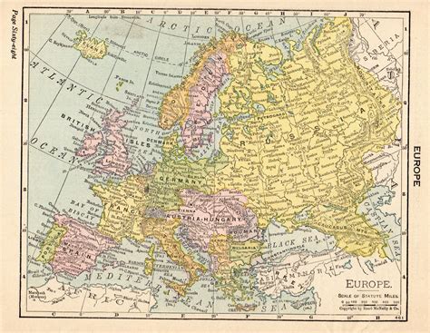 Map Of Europe 1910