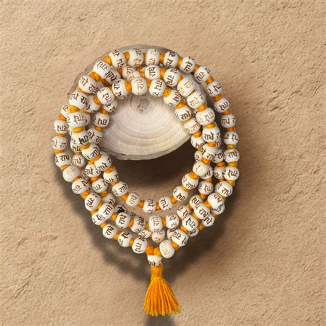 Tulsi Mala with Radha inscription – 108 Sacred Beads for Meditation ...