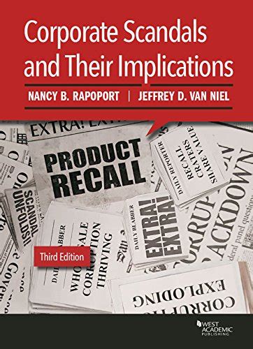 Buy Corporate Scandals and Their Implications (Higher Education ...
