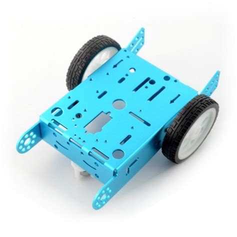 2WD Blue Metal Chassis 2-Wheel with DC Motor Drive – Indian Hobby Center