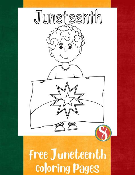 Juneteenth Flag Coloring Pages