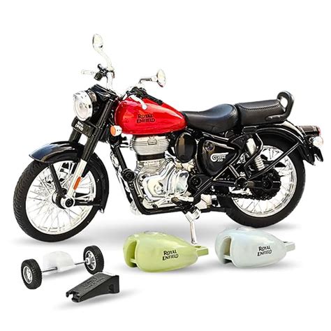 Ttots Royal Enfield Bike Metal Scale Model Classic 350 Diecast ...