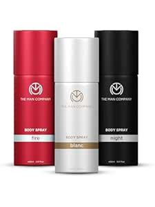 Buy The Man Company Body Spray Combo Pack For Men, Blanc, Fire & Night ...